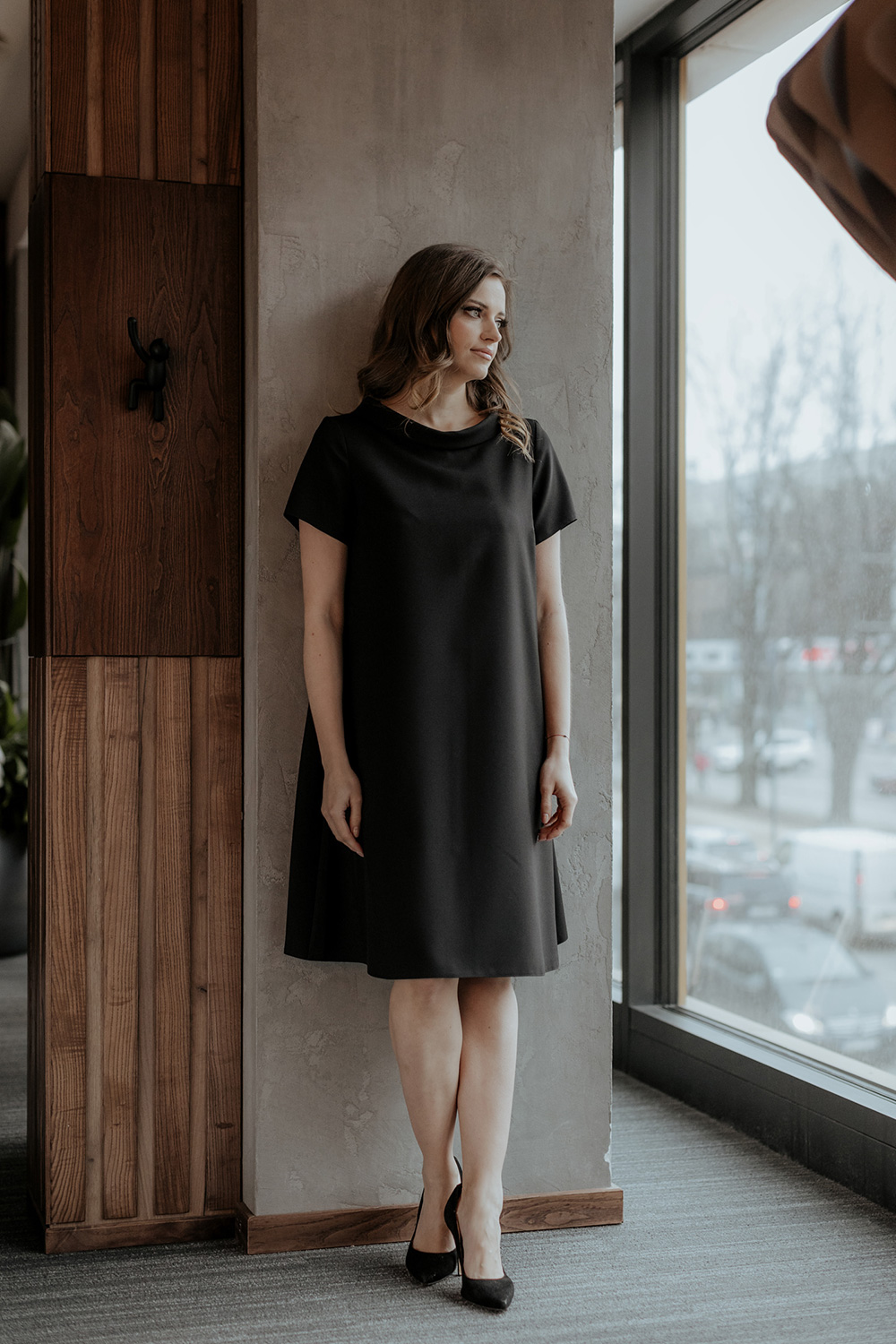 Alltagskleid model 176711 Tessita schwarz Damen