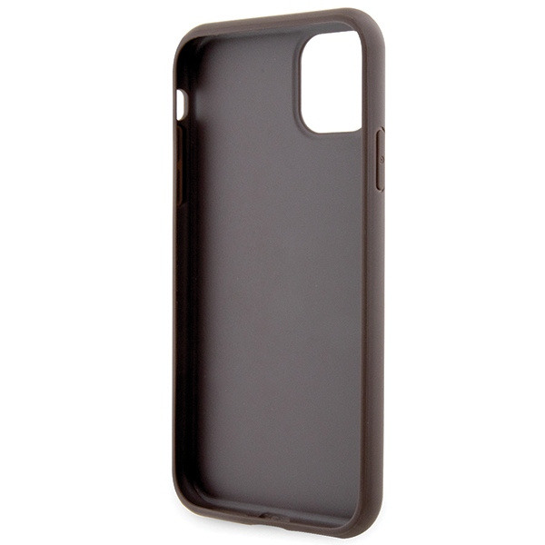 Guess GUHCN61P4SNW Apple iPhone 11/XR brown hardcase 4G Stripe