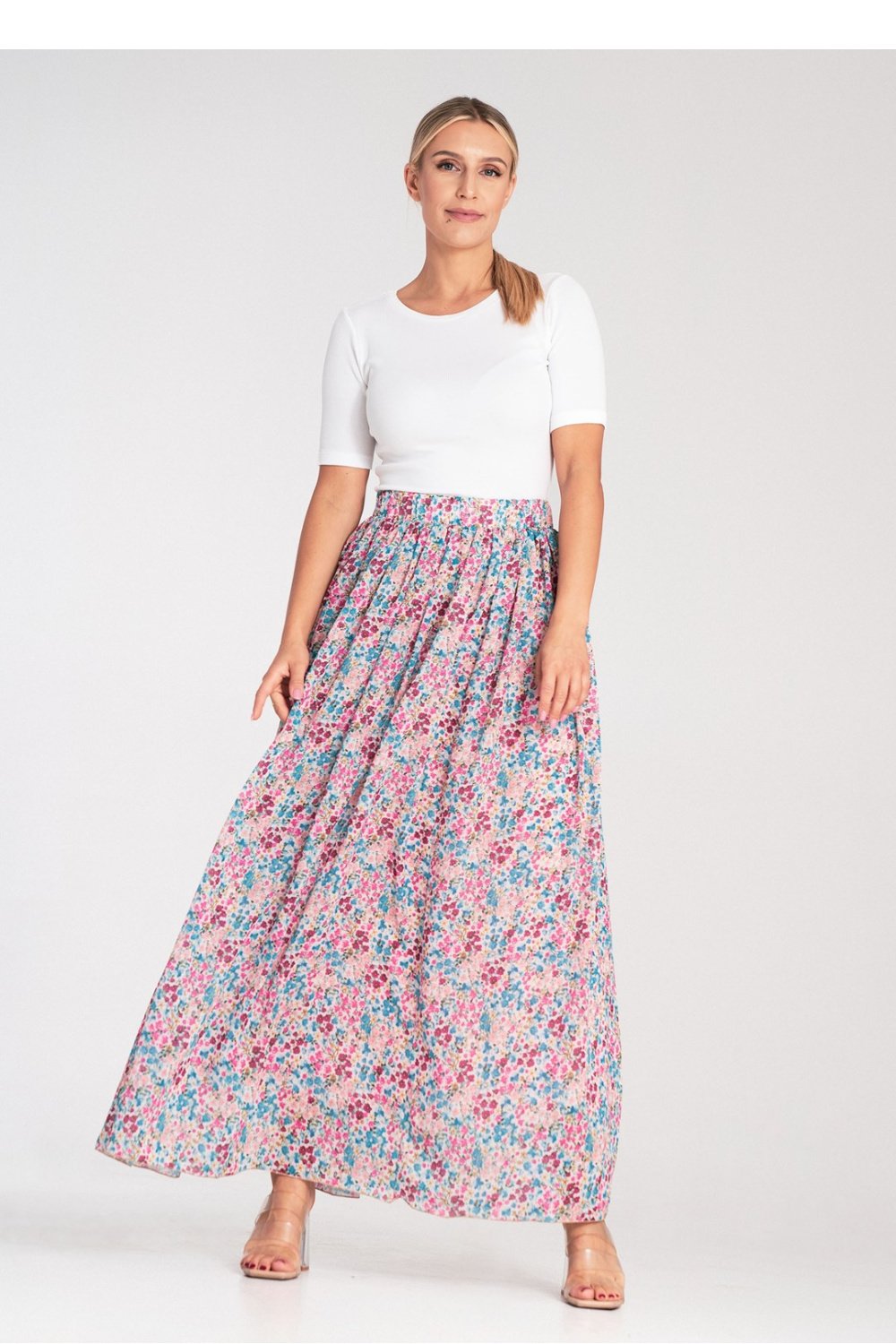  Long skirt model 204347 Figl  multicolor