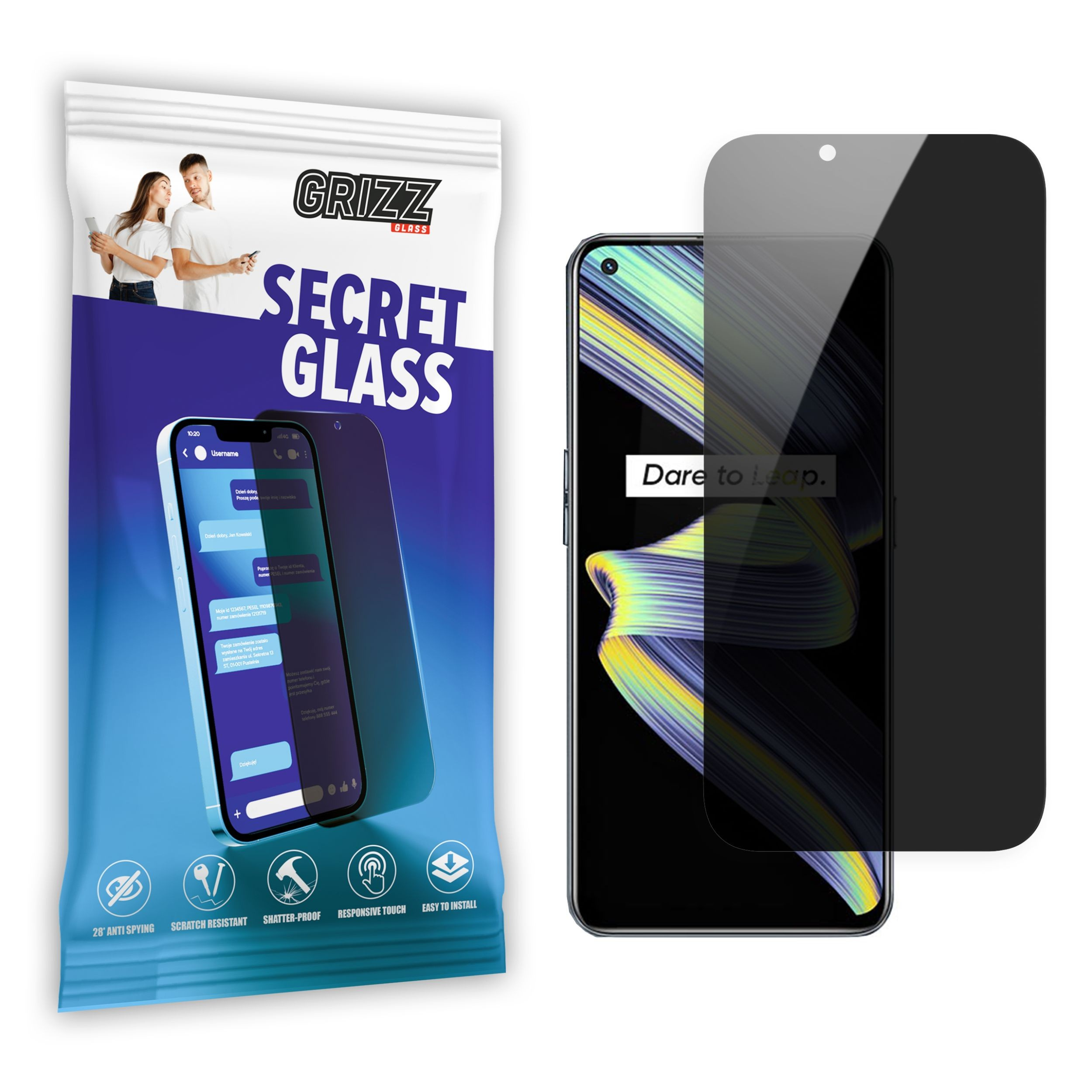 GrizzGlass SecretGlass Realme X7 Max 5G