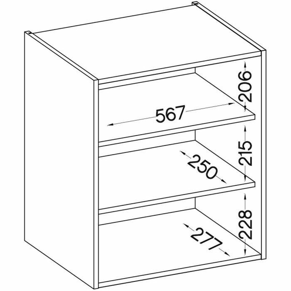 Cupboard 60 x 31,6 x 72 cm Grey