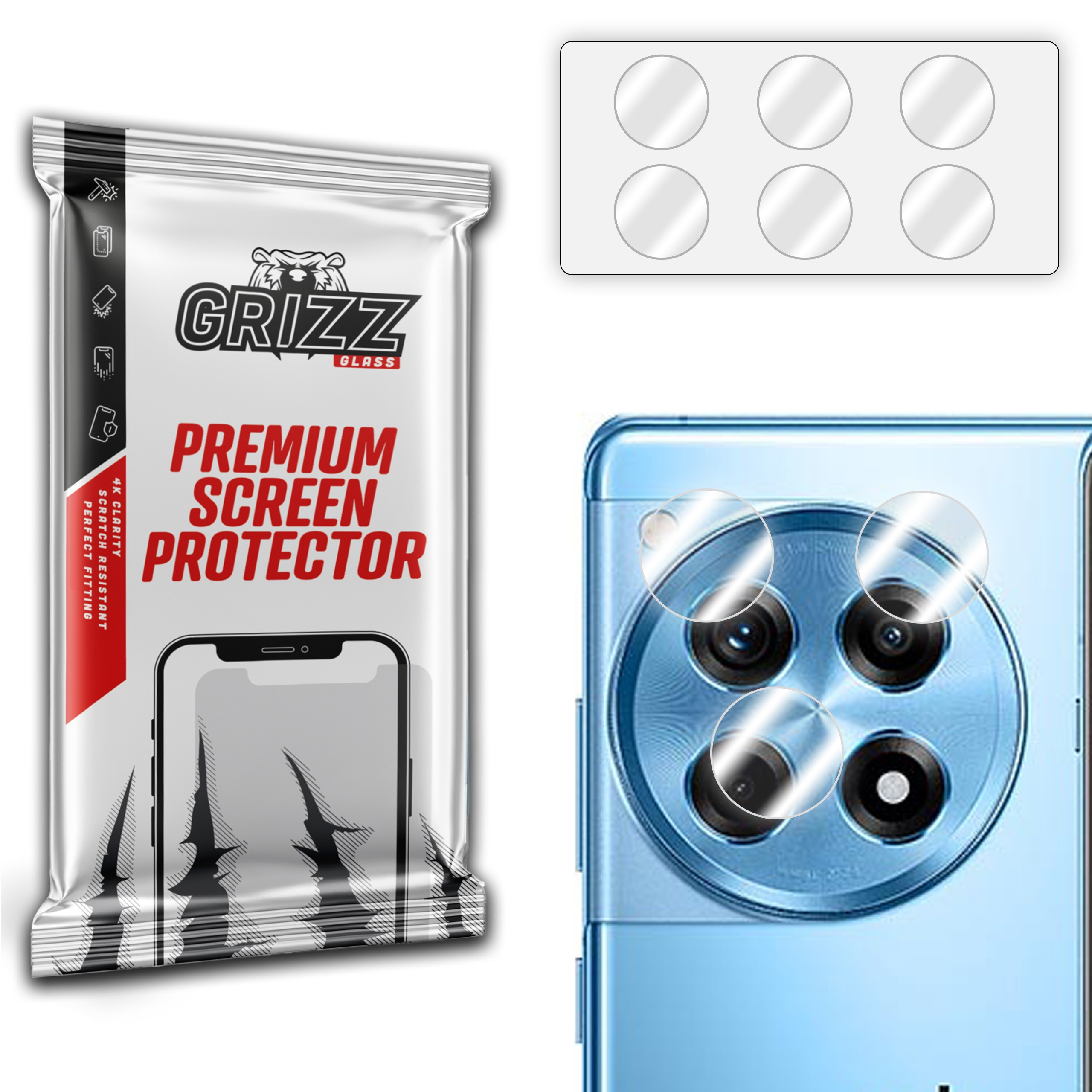 GrizzGlass HybridGlass Camera OnePlus 12R