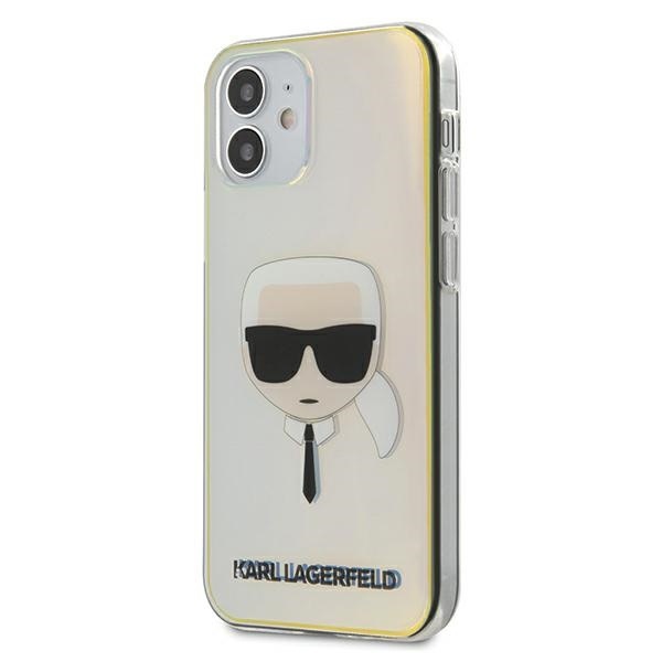 Karl Lagerfeld KLHCP12SPCKHML Apple iPhone 12 mini multicolor hardcase Iridescent Karl`s Head