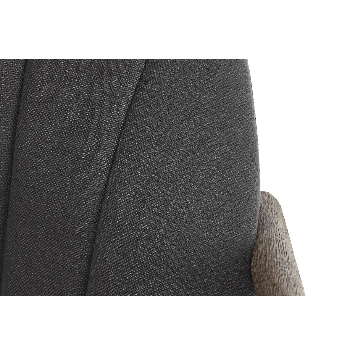 Armchair DKD Home Decor Fir Polyester Dark grey (67 x 70 x 89 cm)