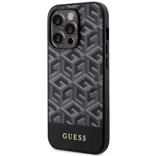 Guess GUHMP14XHGCFSEK Apple iPhone 14 Pro Max black hardcase GCube Stripes MagSafe