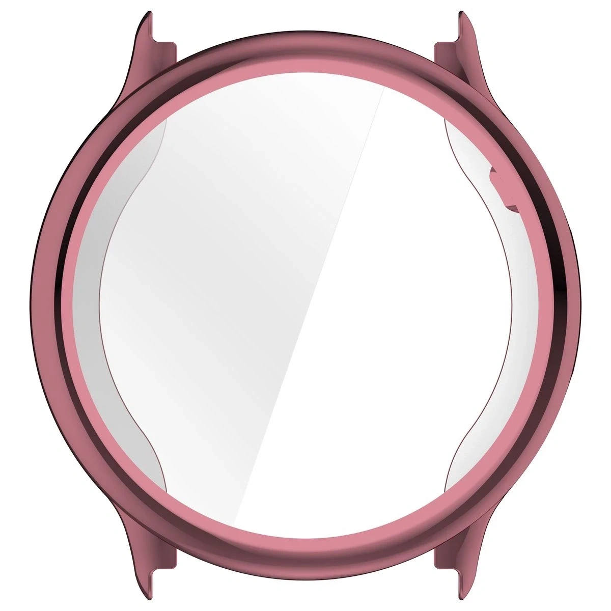 Etui z osłoną ekranu Bizon Case Watch Felipe do Garmin Vivoactive 6 różowe