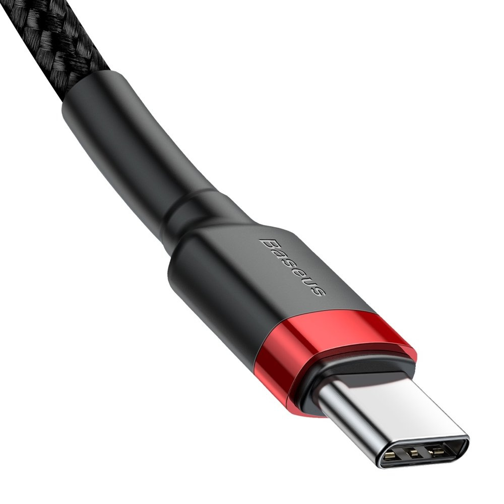 Baseus Cafule USB-C/USB-C Cable PD 2.0 60W 20V 3A QC 3.0 2M black-red