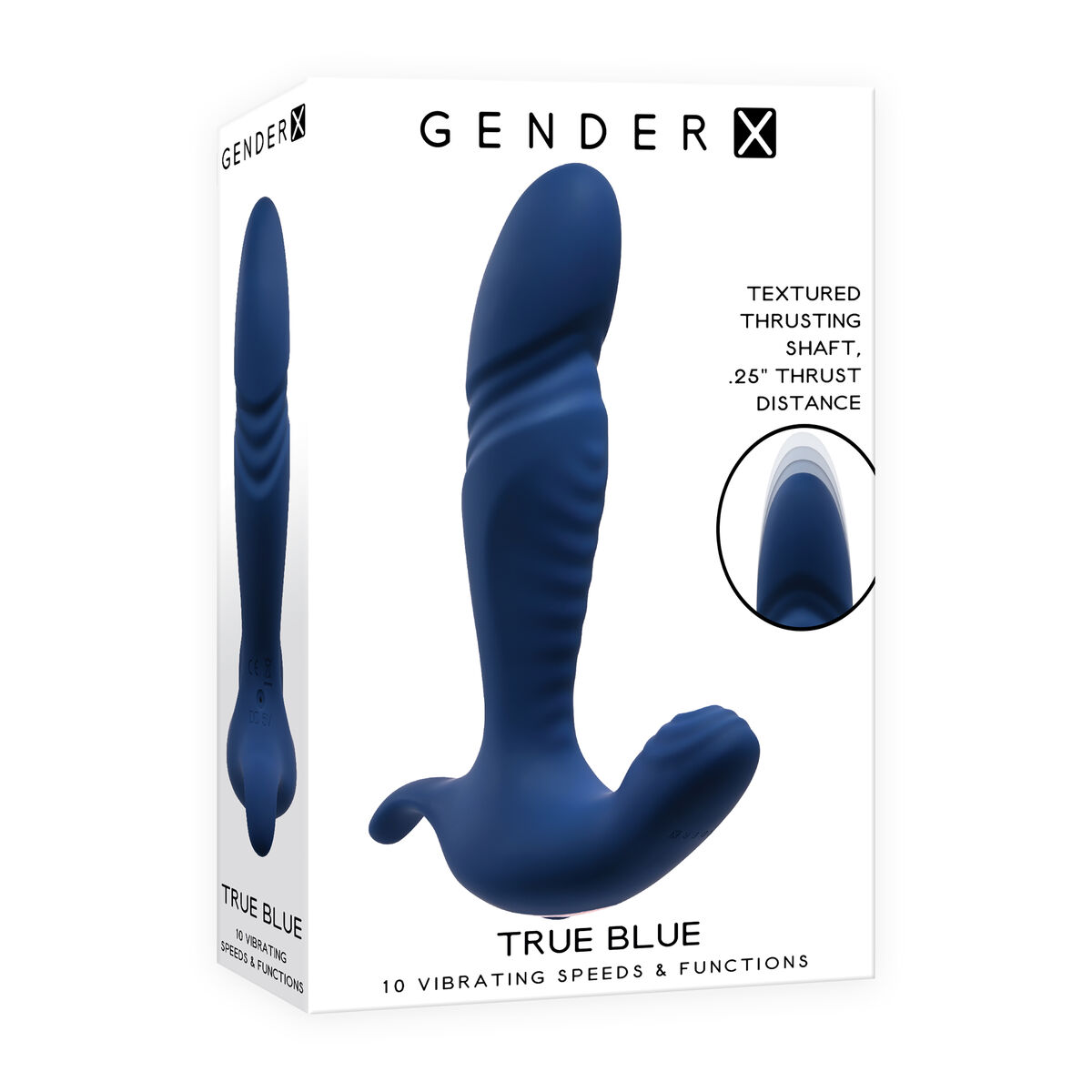 Cassini Anal Vibrator Black Gender X Blue Cassini Anal Vibrator Black Gender X Blue