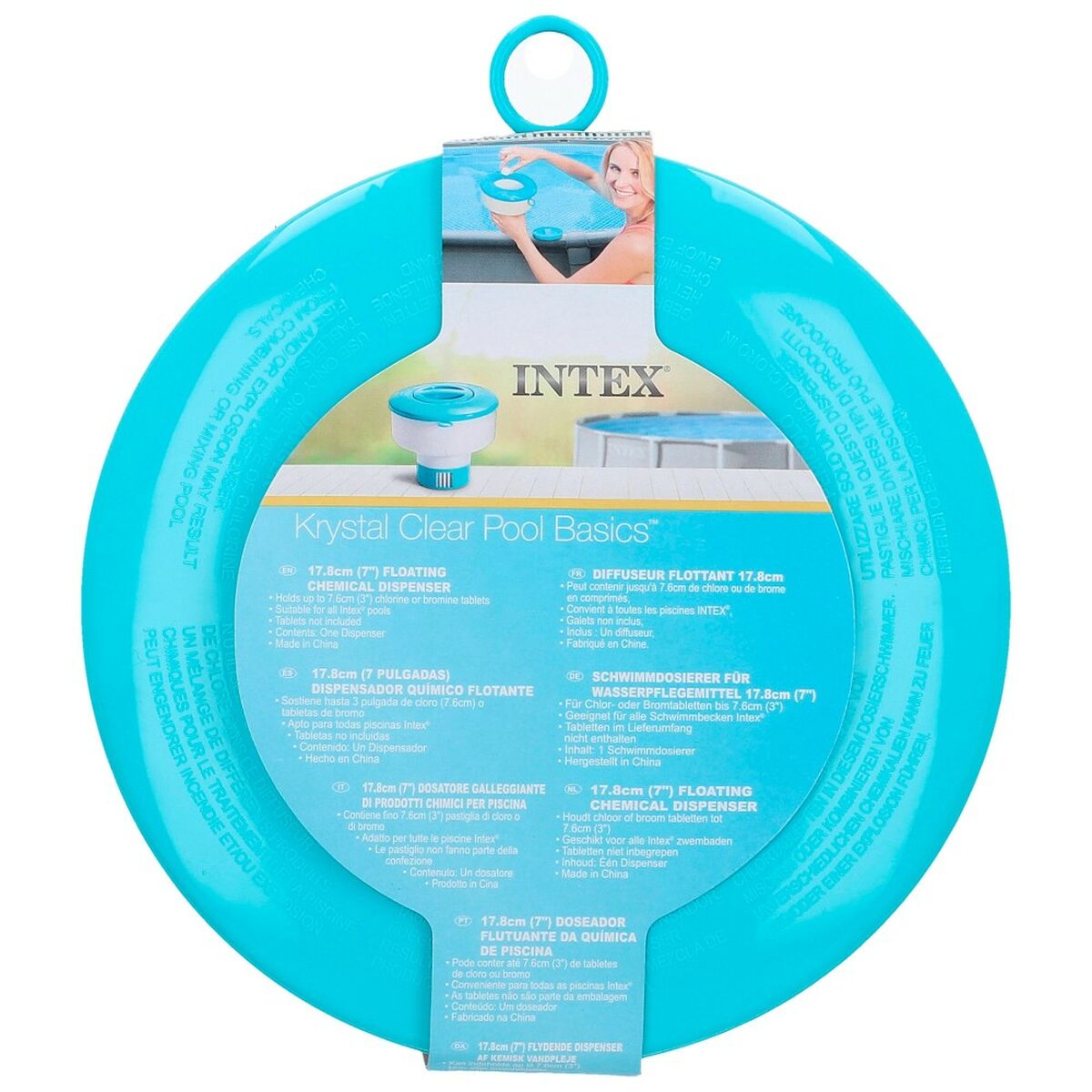 Chlorine Dispenser Intex Pool 12,7 x 12,7 cm 24 Units