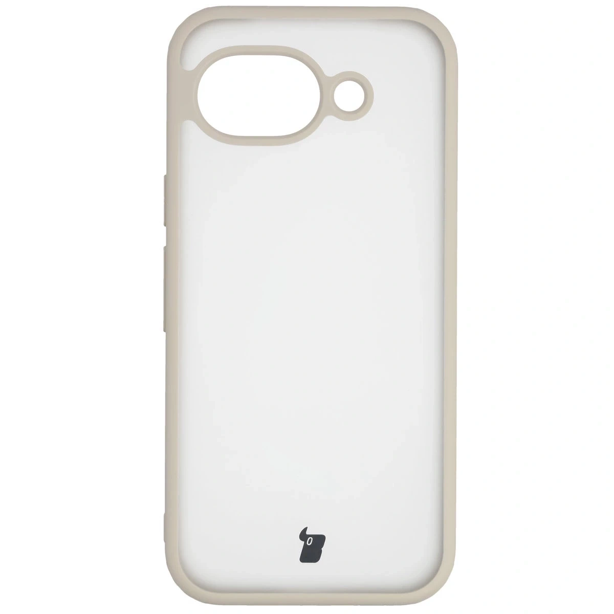 Etui Bizon Case Angelo do Google Pixel 10a półprzezroczyste z beżową ramką