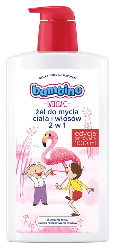 Bambino Dzieciaki Żel do mycia ciała i włosów 2w1 "Bolek i Lolek - Flaming" 1000ml edycja limitowana