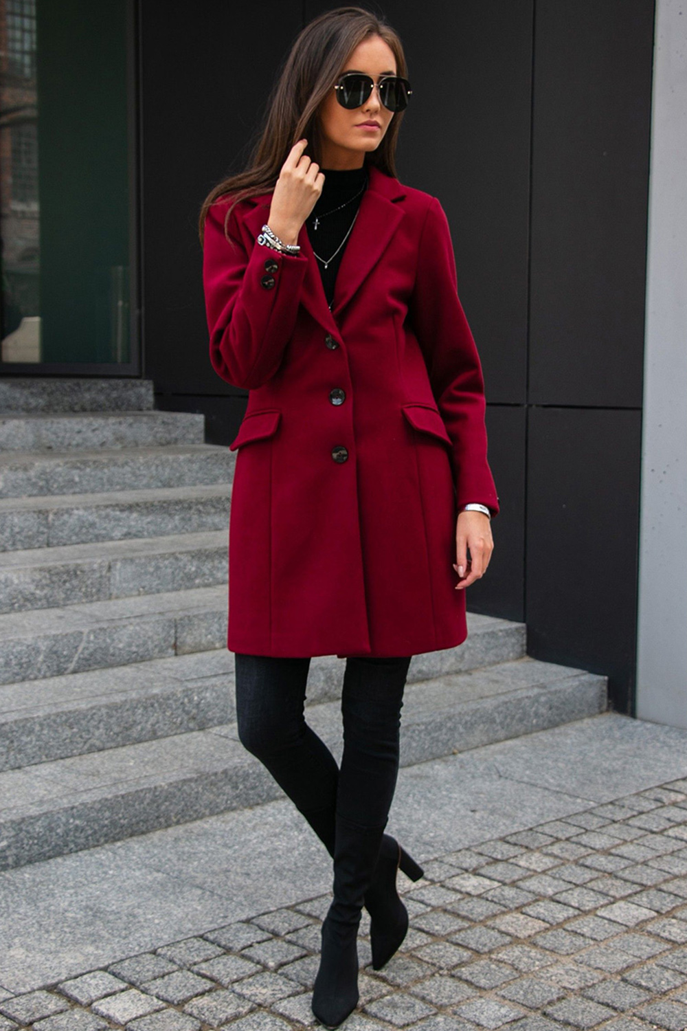  Coat model 184490 Roco Fashion  red