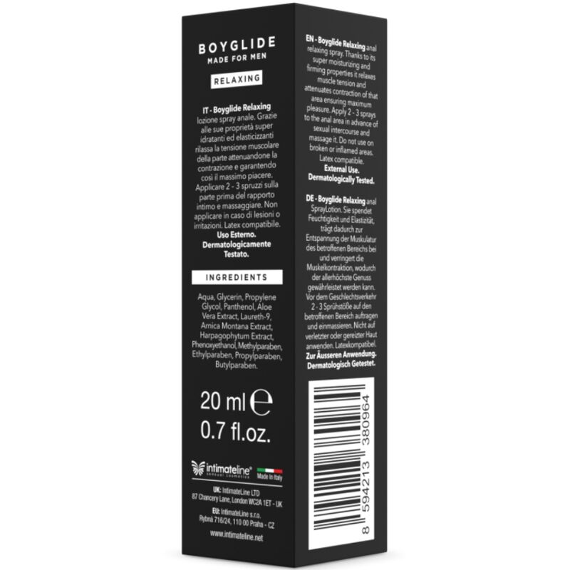 BOYGLIDE ANAL RELAXING SPRAY 20ML