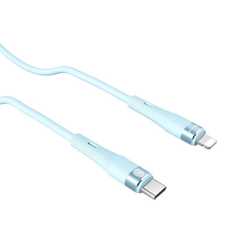 Nillkin Data Cable Flowspeed Silicon USB-C / Lightning PD 27W blue