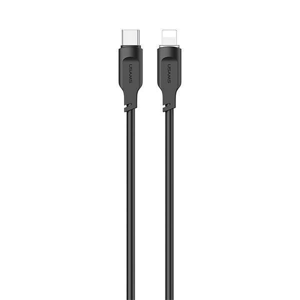 USAMS Lithe Series Cable USB-C/Lightning PD Fast Charging 1,2m 20W black (US-SJ566)