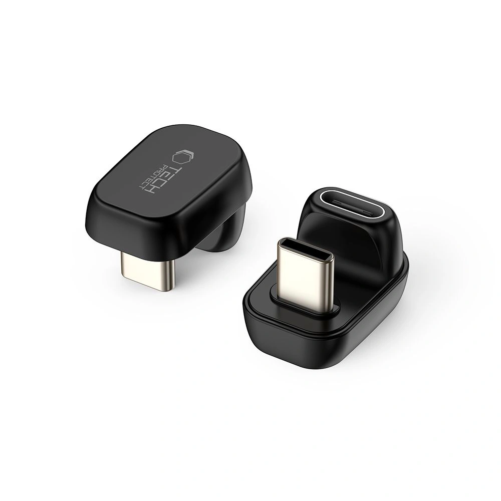 Adapter kątowy Tech-Protect Ultraboost AA04 Angle Adapter USB-C Black