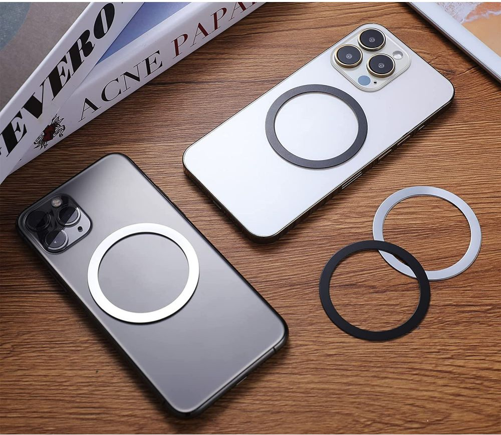 Tech-Protect Magmat MagSafe Universal Magnetic Ring Black & Silver