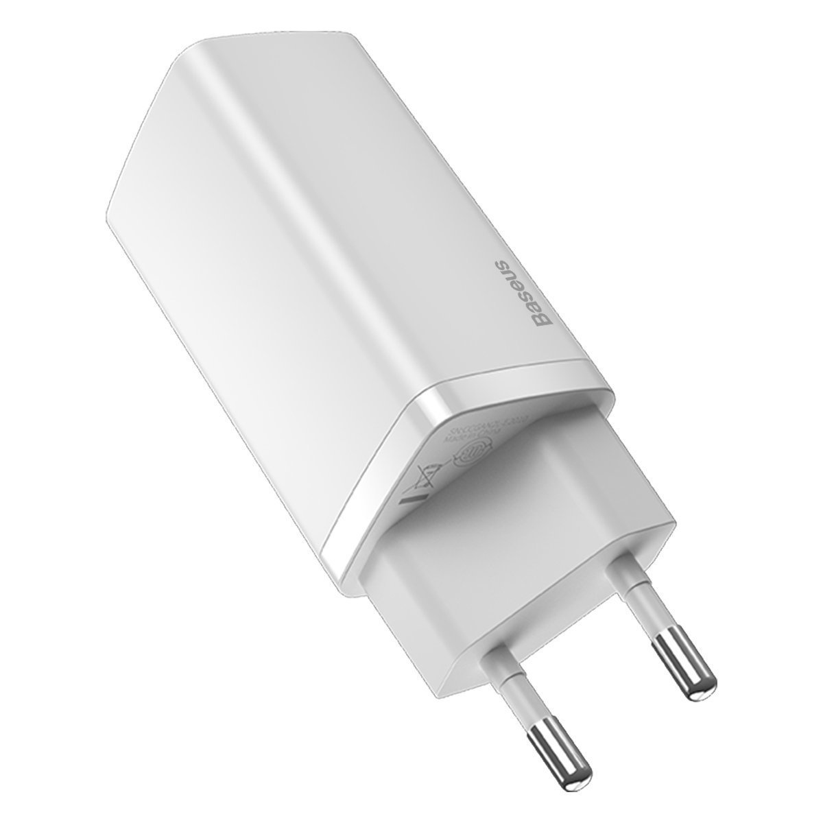 Baseus GaN2 Lite Quick Travel Charger USB+C 65W EU (white)