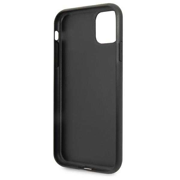 Guess GUHCN61PU4GHBK Apple iPhone 11 gray hardcase 4G Triangle Collection