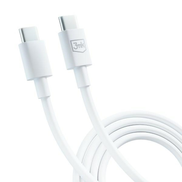 3MK cable Hyper USB-C / USB-C 100W 1.2m white