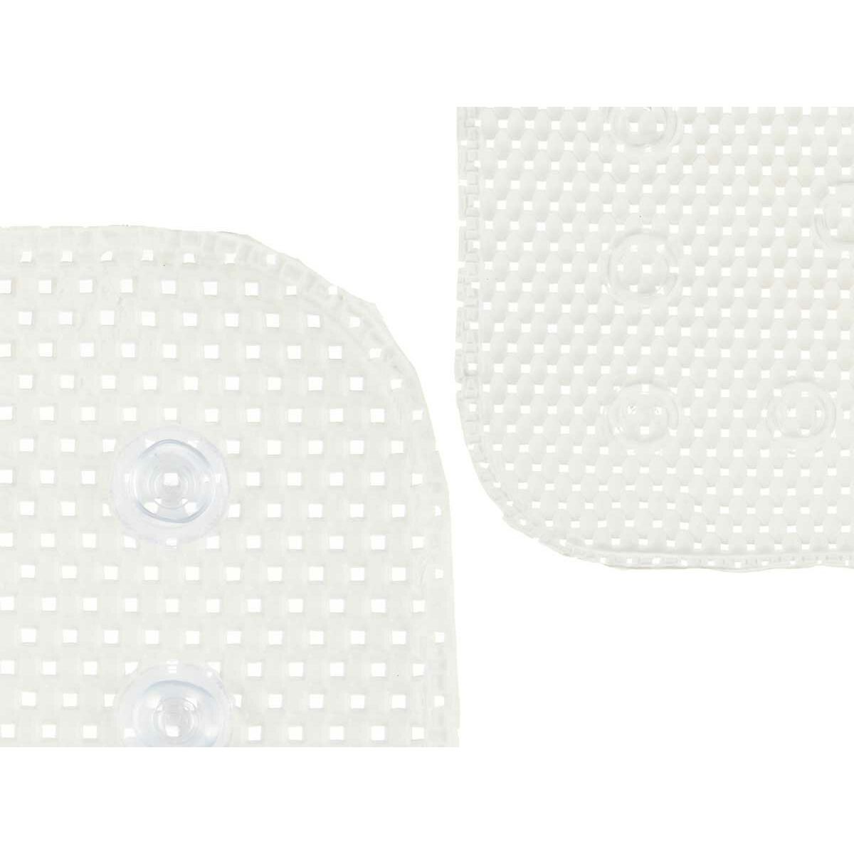 Rutschfeste Duschmatte Weiß PVC 69,3 x 40 x 1 cm (6 Stück)