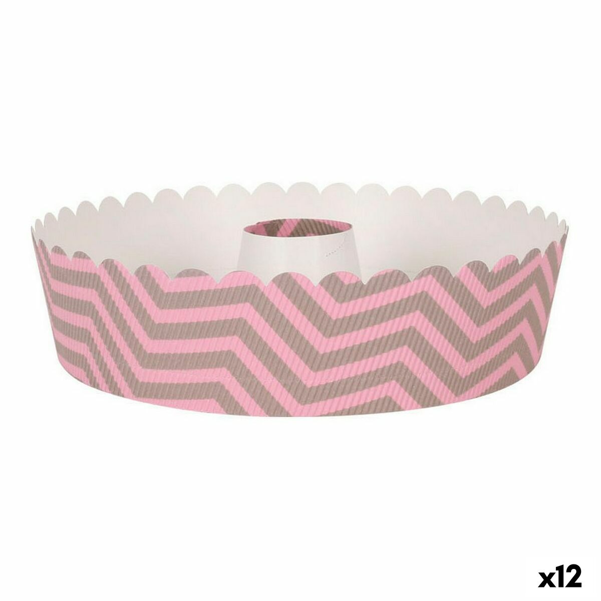 Oven Mould Quttin Pink 3 Pieces 22 x 6 cm (12 Units)