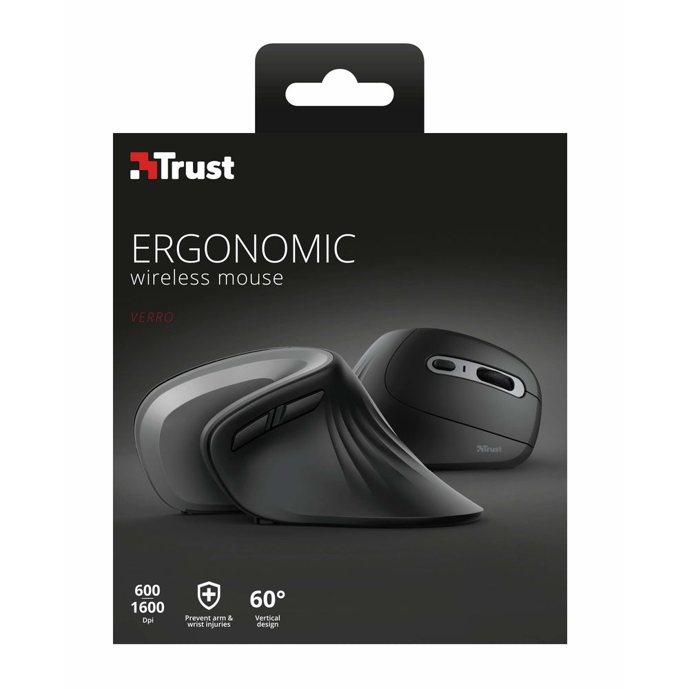 Wireless Mouse Trust 23507 Black Black/Silver Silver 1600 dpi