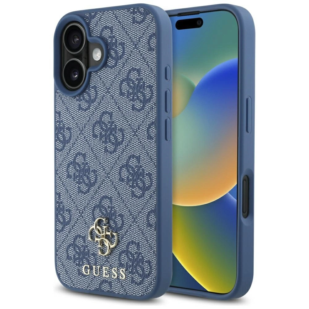 Guess HC PU 4G Small 4G and Classic Apple iPhone 16 MagSafe blue