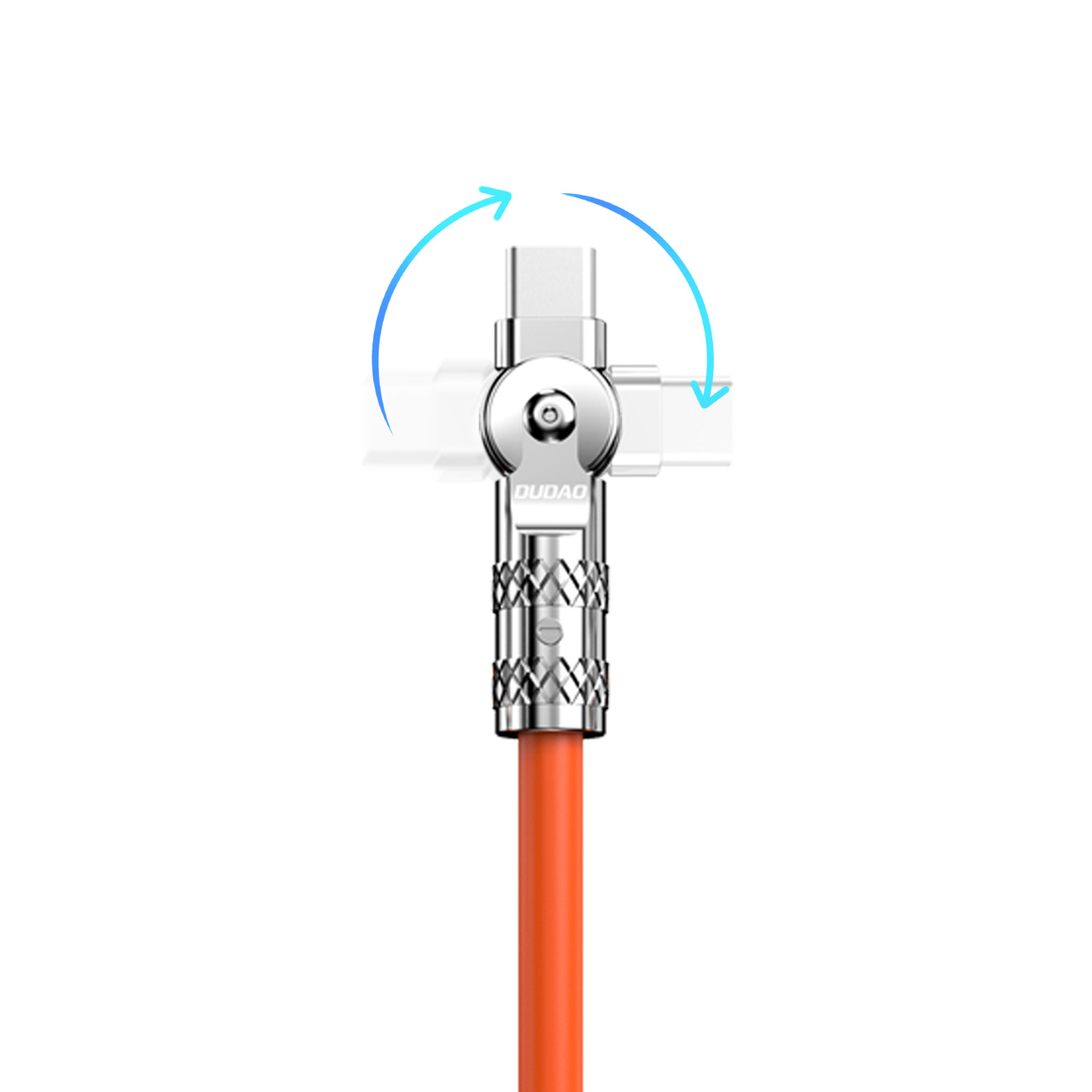Dudao L24CL USB-C / Lightning angle cable 30W, 1m orange