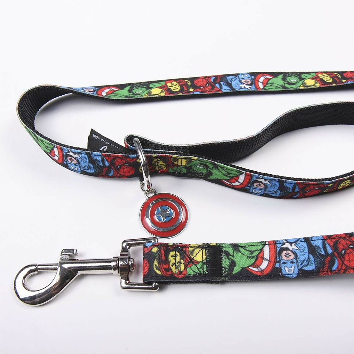 Dog Lead Marvel Black