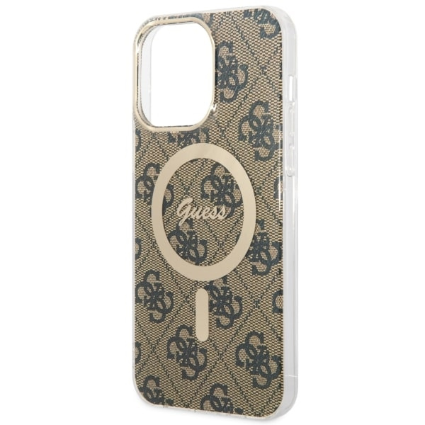 Guess GUHMP14XH4STW Apple iPhone 14 Pro Max brown hardcase 4G MagSafe