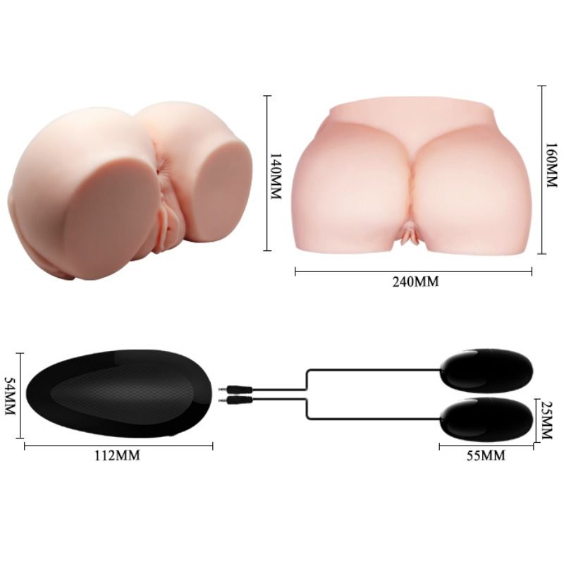 CRAZY BULL - REALISTIC ANUS AND VAGINA WITH VIBRATION CRAZY BULL - REALISTIC ANUS AND VAGINA WITH VIBRATION