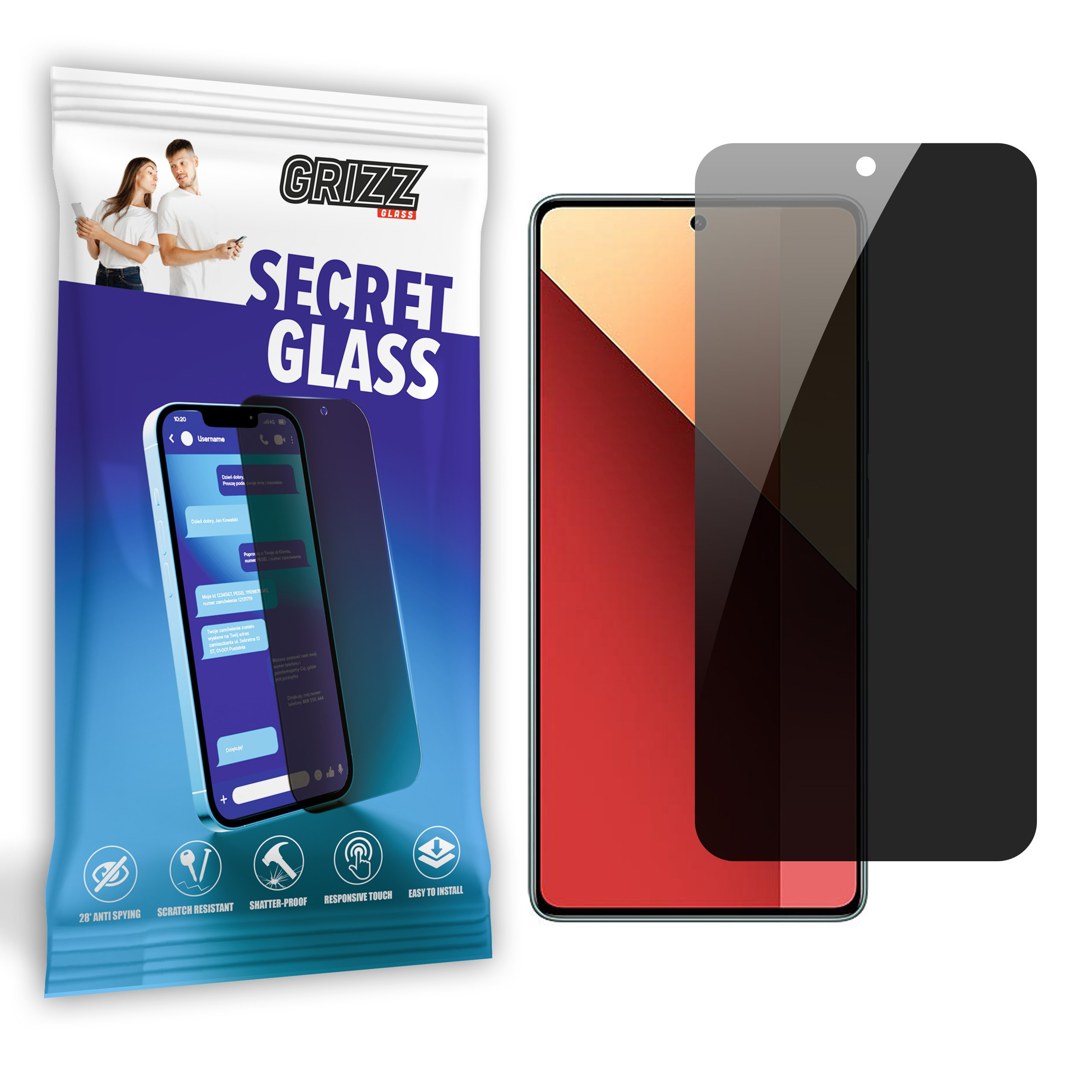 GrizzGlass SecretGlass Xiaomi Redmi Note 13 4G