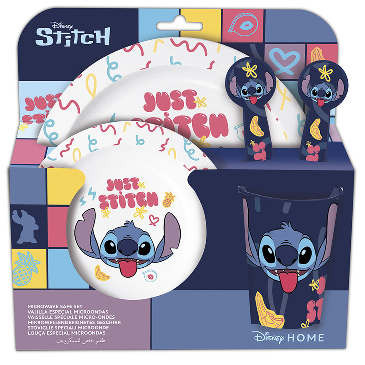 Children's dish set Stitch Sweet Children's (5 Pieces)