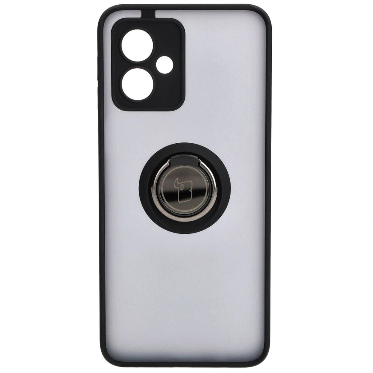 Bizon Case Hybrid Ring Motorola Moto G54 5G smoky with a black frame