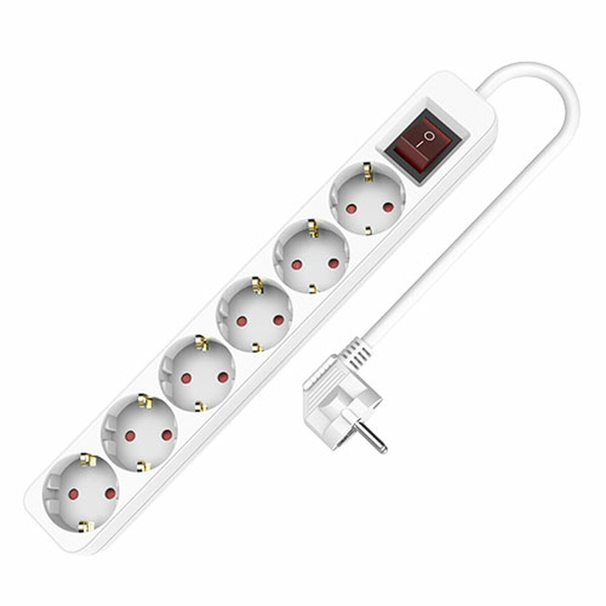 Power Socket - 6 Sockets with Switch TM Electron (1,5 m)