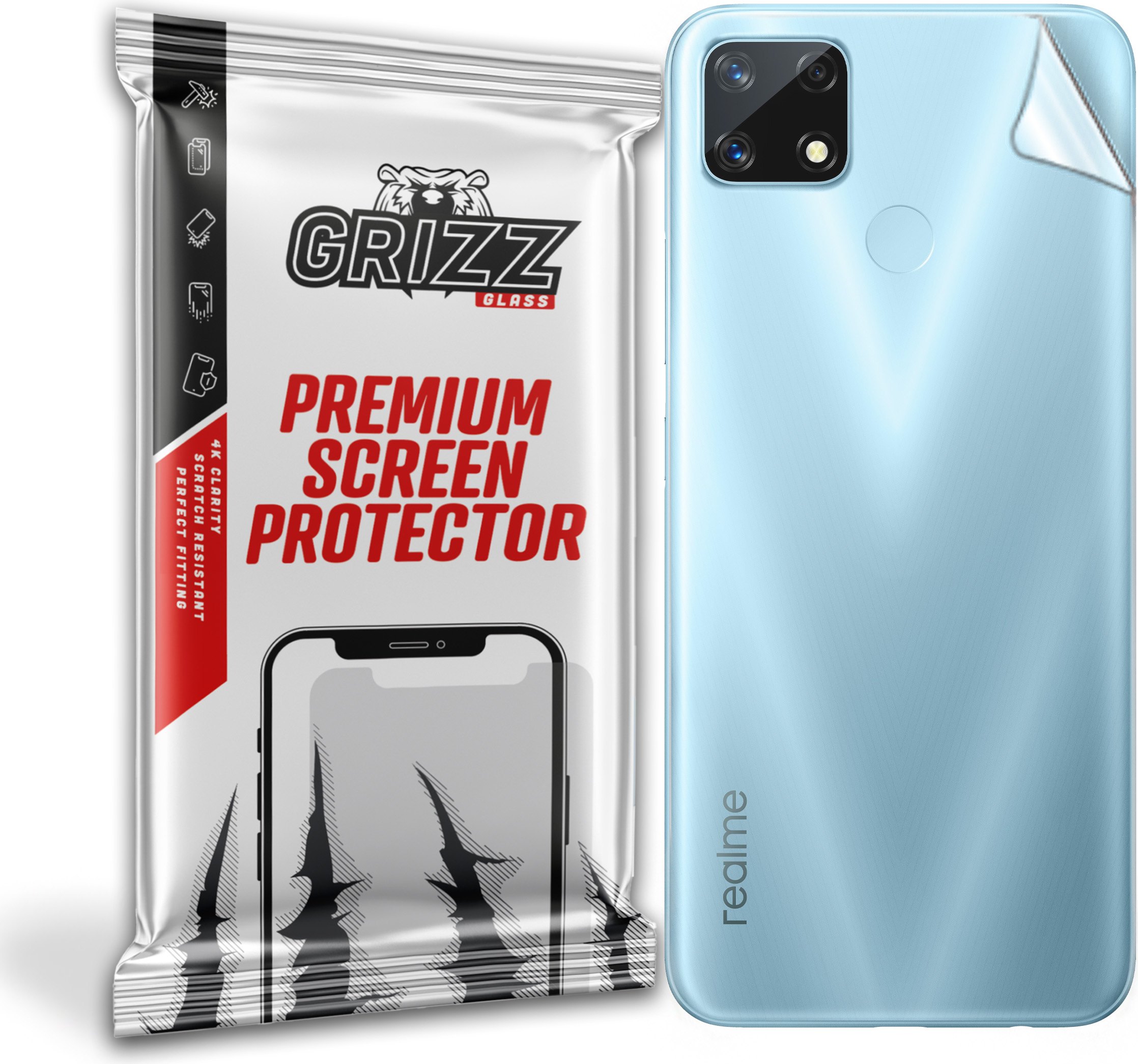 GrizzGlass SatinSkin Realme 7i Global