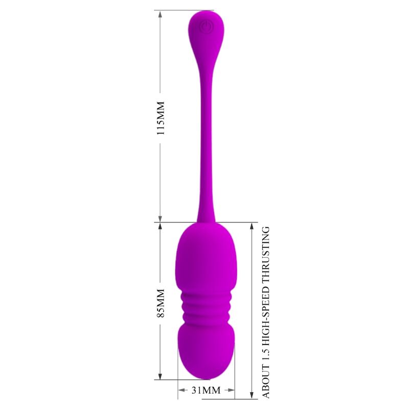 PRETTY LOVE - CALLIE PURPLE RECHARGEABLE VIBRATING EGG