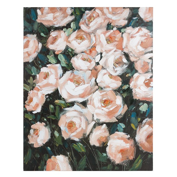 Ölgemälde Roses Kiefernholz (80 X 4 x 100 cm)