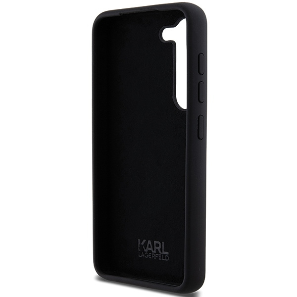 Karl Lagerfeld KLHCS23SSMHKNPK Samsung Galaxy S23 Silicone Ikonik Metal Pin black