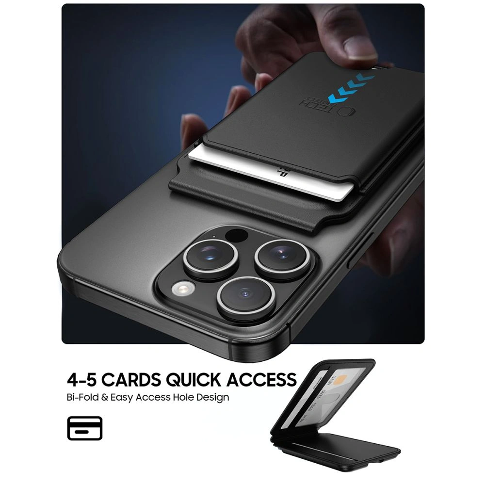 Podstawka Tech-Protect Magwallet Stand MagSafe Universal Magnetic Card Holder Black