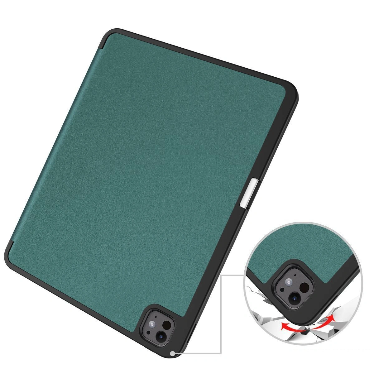 Bizon Case Tab Lizard Apple iPad Pro 13" 7 gen. 2024 dark green