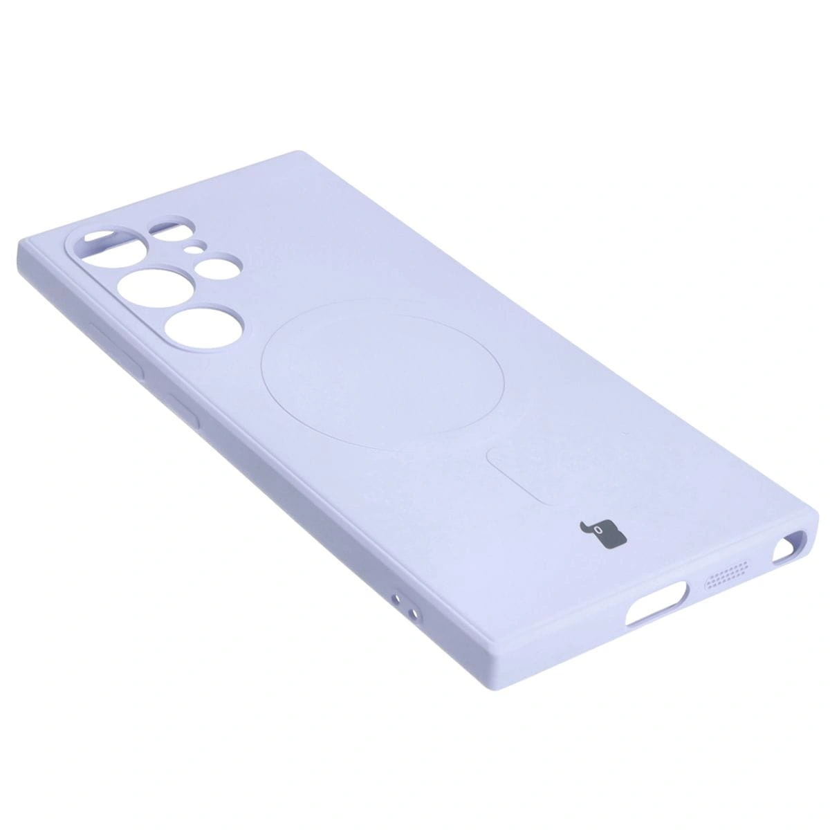 Bizon Case Silicone Magnetic Sq Samsung Galaxy S24 Ultra light purple