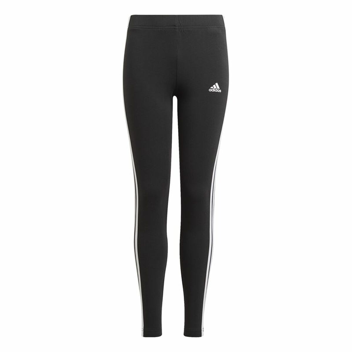 Sports Leggings Adidas Essentials 3 Stripes Black
