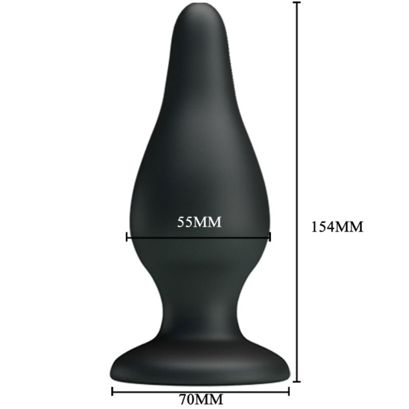 PRETTY LOVE  BOTTOM -  ERGONOMIC SILICONE PLUG 15.4 CM