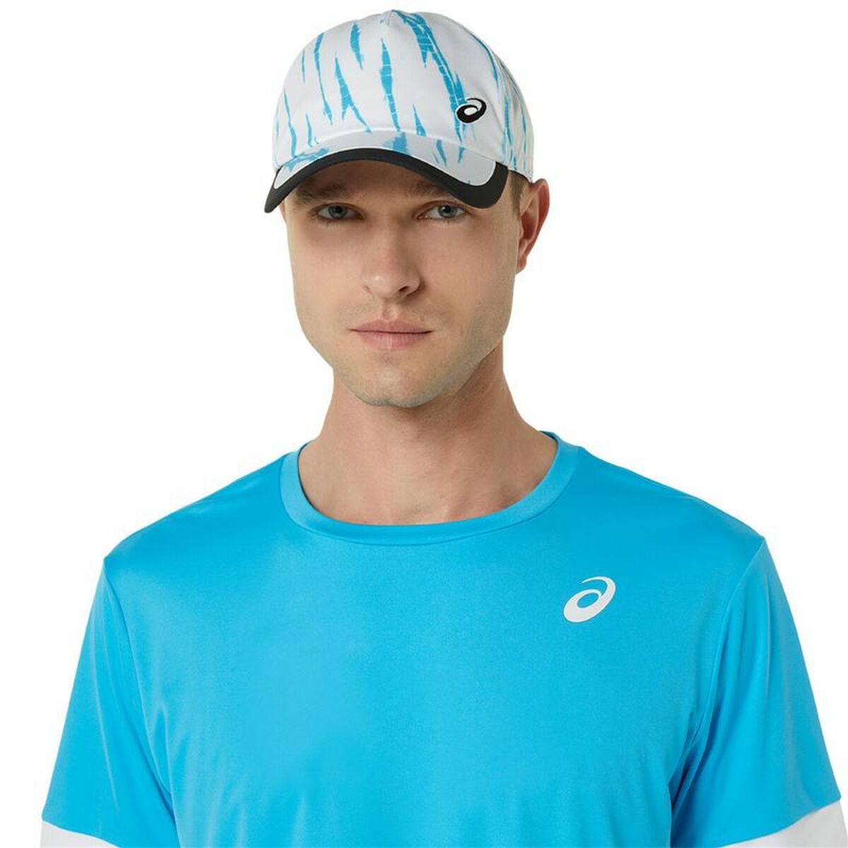 Short-sleeve Sports T-shirt Asics Court Ss Top Sky blue Tennis