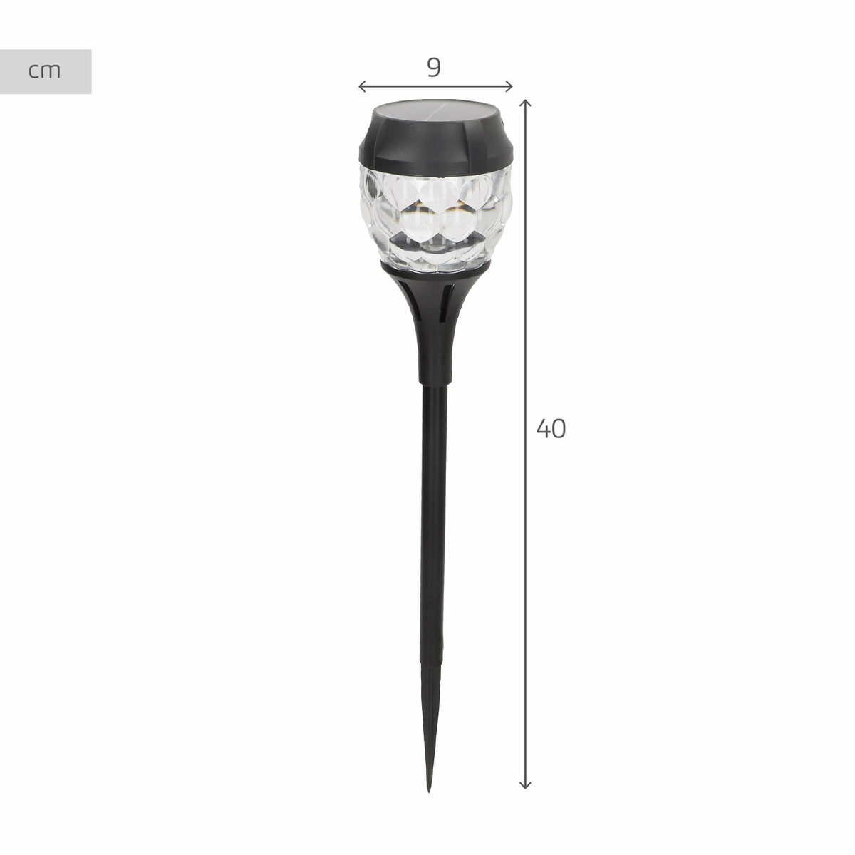 Solar lamp Aktive 9 x 40 x 9 cm (6 Units)