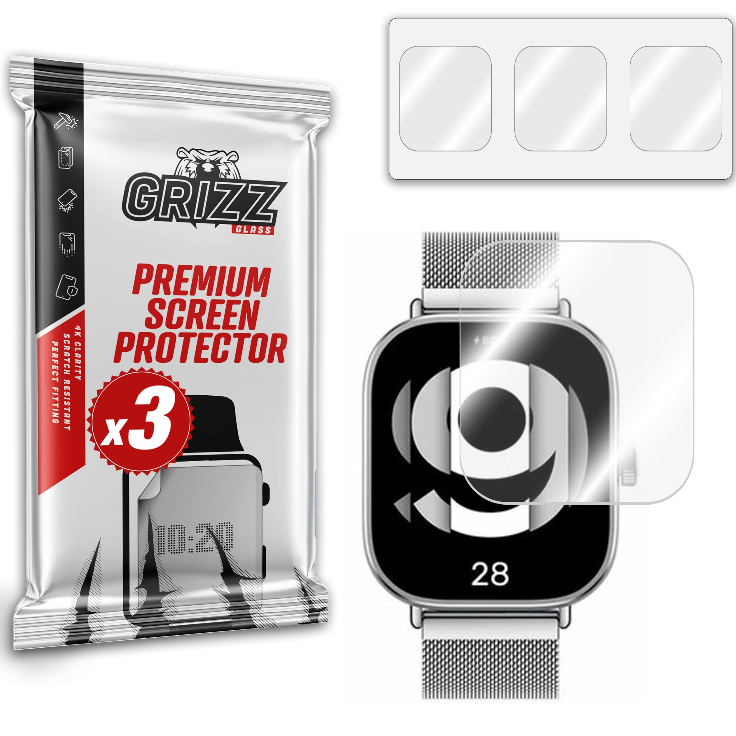 GrizzGlass Hydrofilm Xiaomi Redmi Watch 4