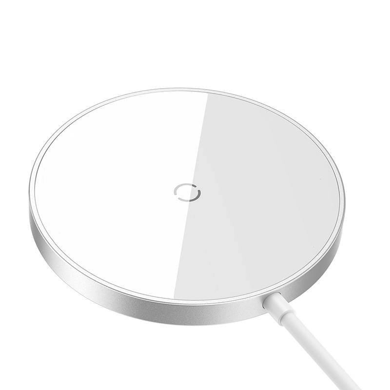 Baseus Simple Mini3 MagSafe Wireless Charger 15W (silver)