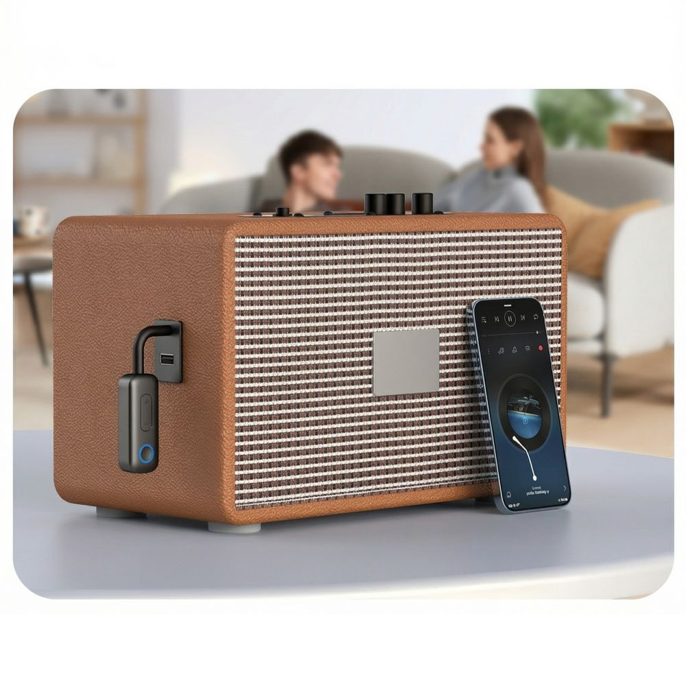 Adapter Tech-Protect Ultraboost AU02 Audio Adapter AUX Bluetooth 5.4 Black